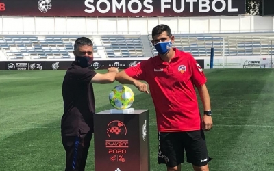 Garcia Pimienta i Hidalgo, abans de la final del 'playoff' a Marbella | Adrián Arroyo